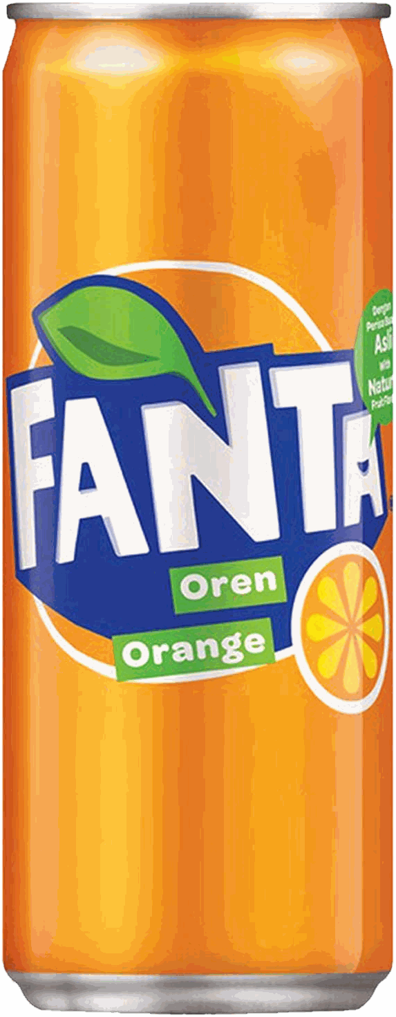Canette Coca-Cola Fanta orange